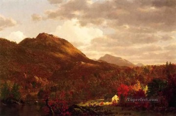  Edwin Art Painting - Autumn on the Hudson scenery Hudson River Frederic Edwin Church